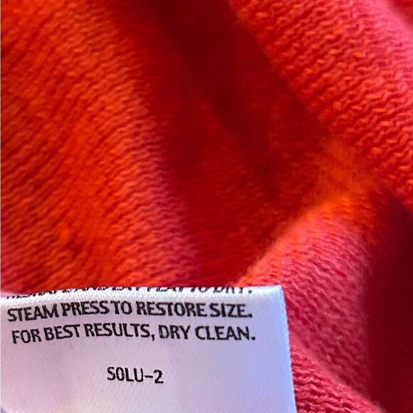 Eileen Fisher Bright Coral 100% Linen Open Front Cardigan Sweater Size Large - Picture 3 of 8